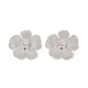 Flower 304 Stainless Steel Stud Earrings for Women(EJEW-L272-031P-03)-1
