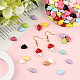 84Pcs 14 Colors Baking Paint Opaque Acrylic Beads(FIND-SC0020-83)-5