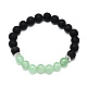 Bracelets extensibles avec perles en aventurine verte naturelle(BJEW-R309-02-A14)-1