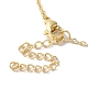 Brass Micro Pave Clear Cubic Zirconia Bowknot Pendant Necklaces(NJEW-C054-04G)-4