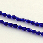 Dark Blue Teardrop Glass Beads(X-GLAA-Q042-56)