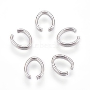 304 Stainless Steel Quick Link Connectors, Linking Rings, Stainless Steel Color, 9x7.5x2mm(STAS-L207-11C)