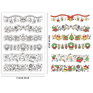 Custom PVC Plastic Clear Stamps, for DIY Scrapbooking, Photo Album Decorative, Cards Making, Christmas Bell, 160x110x3mm(DIY-WH0448-0087)