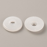 Plastic Doll Eye Nose Round Gaskets, Animal Doll Safety Eye Nose Washers for DIY Craft Doll Making, Floral White, 17x3.5mm, Hole: 4mm(KY-WH0048-05C)