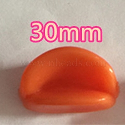 Plastic Doll Mouth, for Crafts, Crochet Toy and Stuffed Animals, Duck Mouth, Orange, 3cm(DIY-WH0224-48B)