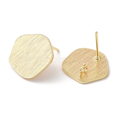 Brass Stud Earring Findings(KK-E057-02G)-2