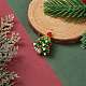 Christmas Theme Glass Seed Beads Pendants(PALLOY-TA00027)-4