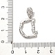 placage en rack laiton micro pavé de zircone cubique breloques pendantes européennes(KK-L210-015P-D)-3