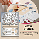 kundenspezifische Metallstanzschablonen aus Edelstahl(DIY-WH0289-062)-4