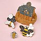 3Pcs 3 Style Bee Kind Enamel Pin(JEWB-FS0001-02)-4