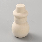 Christmas Unfinished Wood Sculpture Display Decorations, DIY Children Painting, Snowman, 29x51.5mm(DJEW-WH20005-08A)