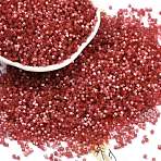 Imitation Cat Eyes Glass Seed Beads, Dyed, Cylinder, FireBrick, 1.6x1.3mm, Hole: 0.8mm, about 1333pcs/10g(X1-SEED-H003-03Q)
