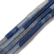 Natural Blue Aventurine Beads Strands, Column, 13.5~14x4~4.5mm, Hole: 1.2mm, about 28pcs/strand, 15.16''(38.5cm)(G-D464-38)