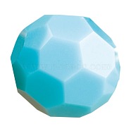 Preciosa&reg Crystal Beads, Czech Crystal, 451 19 602 Round, 63030 Turquoise, 5mm, Hole: 1mm(Y-PRC-BB5-63030)