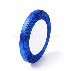 Single Face Satin Ribbon, Polyester Ribbon, Royal Blue, 1/4 inch(6mm), about 25yards/roll(22.86m/roll), 10rolls/group, 250yards/group(228.6m/group)(RC6mmY040)