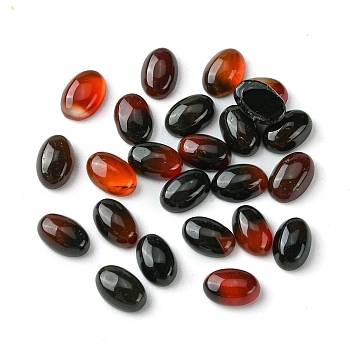 Natural Agate Cabochons, Oval, 6x4x2~2.5mm