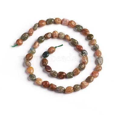 Natural Ocean Agate/Ocean Jasper Beads Strands(G-D0002-B28)-2