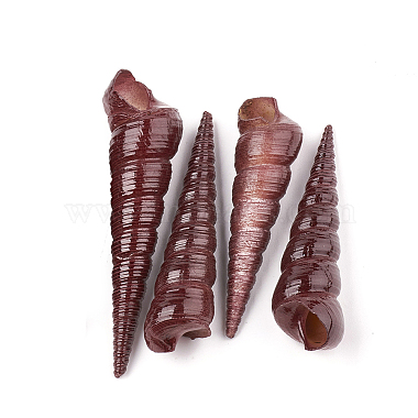55mm SaddleBrown Others Spiral Shell Beads