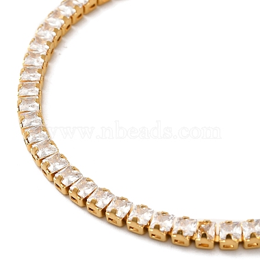 Clear Cubic Zirconia Tennis Bracelet(BJEW-M301-01G)-2