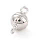 Rhodium Plated 925 Sterling Silver Magnetic Clasps(STER-A001-02B-P)-2