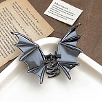 Alloy Claw Hair Clips, Bat, Gunmetal, 101x83mm(PW-WGE9E77-02)