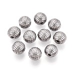 Non-Tarnish 304 Stainless Steel Beads, Round, Stainless Steel Color, 7mm, Hole: 1.6mm(STAS-I305-188P)