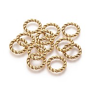 Tibetan Style Linking Rings, Circle Frames, Lead Free, Antique Golden, 19x2mm(X-TIBE-S050-AG-LF)