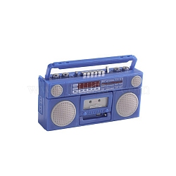 TV Radio Simulation Model, Dollhouse Decoration Children's Pretend Play Toy Photography, Cornflower Blue, 54x17x21mm(PW-WG33201-03)