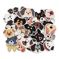 55Pcs Paper Stickers, for DIY Scrapbooking, Journal Decoration, Dog, Mixed Color, 40~50x51~68x0.1mm, about 55Pcs/Bag(DIY-M055-14)