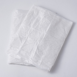 Disposable Plastic Tablecloth, Rectangle Table Cover, for Indoor or Outdoor Party Banquet, White, 22x22cm, 8pcs/set(DIY-TAC0007-10)