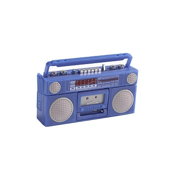 TV Radio Simulation Model, Dollhouse Decoration Children's Pretend Play Toy Photography, Cornflower Blue, 54x17x21mm