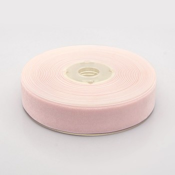 Polyester Velvet Ribbon for Gift Packing and Festival Decoration, Lavender Blush, 7/8 inch(23mm), about 25yards/roll(22.86m/roll)