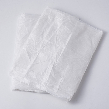 Disposable Plastic Tablecloth, Rectangle Table Cover, for Indoor or Outdoor Party Banquet, White, 22x22cm, 8pcs/set