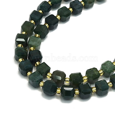 Natural Moss Agate Beads Strand(G-I376-D80-01)-3