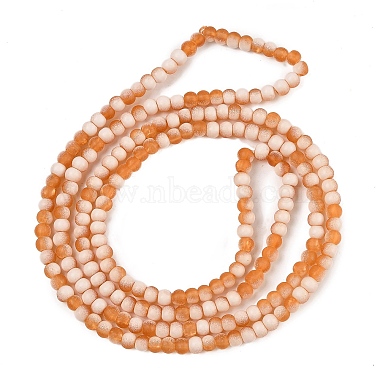 Frosted Crackle Glass Beads Strands(GLAA-U001-4mm-M10)-3