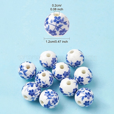 Handmade Porcelain Beads(PORC-YW0001-06D)-2