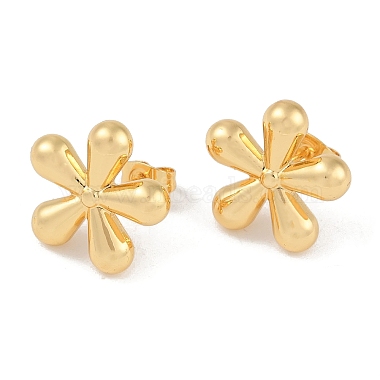 Flower 201 Stainless Steel Stud Earrings