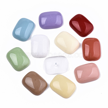 Mixed Opaque & Transparent Resin Beads(RESI-T048-06)-2
