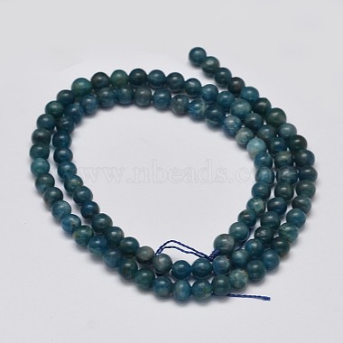 Round Natural Apatite Beads Strands(G-K068-01-4mm)-2