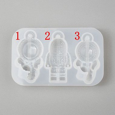 DIY Spaceman Silicone Pendant Molds(X-DIY-P006-27)-3