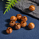 Undyed Natural Wood Beads(X-TB611Y-8mm-LF)-5
