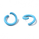 Spray Painted Iron Open Jump Rings(X-IFIN-T017-04B)-4