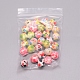 30Pcs 6 Style Opaque Printed Acrylic Beads(MACR-FS0001-12)-1