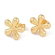 201 Stainless Steel Flower Stud Earrings(EJEW-I309-08G)-1