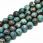 Natural Chrysocolla Beads Strands, Round, 8mm, Hole:1.20mm(X-G-R485-10-8mm)