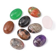 Mixed Stone Cabochons, Oval, Mixed Color, 18x13x5~6mm(X-G-J069-13x18mm-M01)