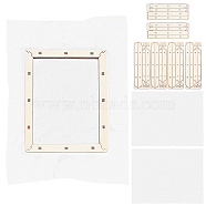 Basswood Assembled Paper Making Frame, with Gauze, Rectangle, PapayaWhip, 190x150mm(DIY-WH0001-73A)