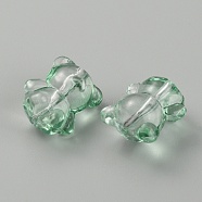 Handmade Lampwork Beads, Bear, Dark Sea Green, 14x11.5~12x9mm, Hole: 1mm(LAMP-CJC0008-13J)
