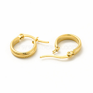 201 Stainless Steel Hoop Earrings with 304 Stainless Steel Pin for Women, Golden, 29x32x2mm, Pin: 0.6x1mm(EJEW-M214-12D-G)