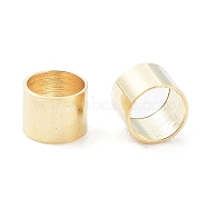 304 Stainless Steel Beads, Column, Real 24K Gold Plated, 2.5x2mm, Hole: 2mm(STAS-P327-12G)